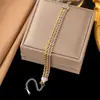 Pulseira de Aço Titânio Dongguan Transfronteiriça, Não Desbota, Estilo Novo, Acessórios Japoneses e Coreanos, Pulseira Feminina, Ouro 18K, Fashion, Luxo Leve, Sensação de Alto Padrão