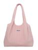 Bolso de mano de gran capacidad para mujer, nuevo estilo 2024, estilo casual, bolso de mujer a rayas, estilo japonés, bolso de hombro sencillo, bolso de tela informal.