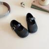 Zapatos de Cuero Tejidos Suaves Estilo Coreano Inspirados en Chanel para Niñas 2025 Nueva Moda Primavera y Otoño Planos Sencillos Versátiles de Princesa