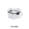 Jarro selado para armazenamento de grãos de cozinha, pote de plástico transparente de qualidade alimentar, lanches, chá seco, jarra de armazenamento