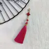 Colgante de Nudo Chino con Borla y Cierre de Langosta 8cm Borla para Qipao Hanfu Estilo Nacional Colgante Marcapáginas Pasador de Pelo Borla