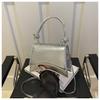 Otoño 2025 Nueva Moda Simple de Hombro Portátil Estilo Hong Kong Estilo Coreano Estilo Occidental Bandolera Bolsa Cuadrada Pequeña para Mujer