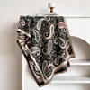 Nuevo Chal Estilo Étnico Otoño e Invierno para Mujer, Bufanda Chal Tipo Cachemira Imitación Paisley para Viaje, Chal Grueso Cálido para Mujer