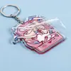 Chaveiro de Acrílico Personalizado Desenho Animado Anime DIY Pequeno Pingente Periférico Celebridade Criativa Chaveiro de Resina Camada Dupla