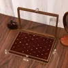 Caja de Almacenamiento de Anillos en Stock para Exhibición, Caja de Joyería de Madera Estilo Vintage Antioxidación de Gran Capacidad para Pendientes