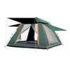 Tienda de campaña para exteriores de goma negra plegable automática para 3-4 personas, protección solar para la playa, apertura rápida, fabricante de tiendas de campaña personalizadas
