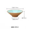 Tigela de Ramen Esmalte Celadon A5 Tigela de Melamina Fábrica de Louças Tigela Grande Tigela de Sopa Tigela Especial para Loja de Macarrão Logo Personalizado