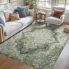 Alfombra TEMU Transfronteriza Estilo Étnico Persa Resistente a la Suciedad Resistente al Desgaste Alfombra de Gran Superficie para Sala de Estar Fácil de Manejar Alfombra para Mesita de Noche de Dormitorio
