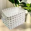 Caixa de Armazenamento Dobrável para Mesa, Caixa de Armazenamento de Material de Escritório, Cesta de Armazenamento de Roupas Íntimas para Casa, Caixa de Armazenamento para Itens Diversos e Brinquedos