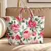 Plataforma independente Temu transfronteiriça nova bolsa de mão à prova d'água PVC+lona para o dia a dia portátil bolsa de ombro bolsa tote