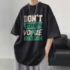 Camiseta Solta de Manga Curta Verão 2026 Masculina Marca Tendência Camiseta de Meia Manga Camisa Base Top de Manga Três Quartos Absorvente de Umidade