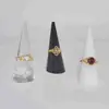 Suporte de Exibição de Anel em Formato de Cone de Plástico, Suporte Sólido para Anéis de Joias, Exibição Criativa de Joias