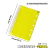 A8M5 Bolsa de Relleno de Caramelo de PVC de Cinco Agujeros Tarjeta de Barra Bolsa de Almacenamiento de Pegatinas de Fotos Cremallera de Hojas Sueltas con Purpurina