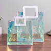 Bolsa Shooter de PVC Radium Personalizada Colorida com Zíper de Plástico Impressa com Logo Publicitário Transparente de Gelatina Personalizada