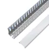 Gabinete eléctrico industrial ignífugo buena tenacidad canaleta de PVC unión plástica abierta ranura en forma de U canaleta de cableado de diente ancho canaleta