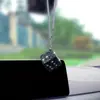 Venda Quente Transfronteiriça Dado de Strass Pingente de Carro Cubo 3D Brilhante de Strass Pingente de Enfeite para Retrovisor Interno de Carro