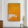 Corredor de Arte de Nicho Varanda Pintura Decorativa Cavalo Laranja Sala de Estar Pintura de Parede Arte Abstrata Estudo Escritório Murais