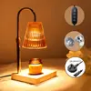 Lámpara para Derretir Cera, un artículo popular transfronterizo de Amazon en oferta, con pantalla de cristal, brillo ajustable y luz nocturna para mesita de noche que mejora el ambiente