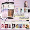 Pegatinas personalizadas de anime de celebridades tipo peel-off con proceso de estampado en dorado, pegatinas tipo peel-off de mercancía de anime para fans de celebridades, fotos tipo polaroid