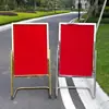 Soporte de Señalización de Pie en Forma de L de Acero Inoxidable Soporte para Señal de Agua Soporte Publicitario Soporte de Exhibición Soporte para Póster Soporte de Bienvenida Soporte de Reclutamiento Oro Titanio