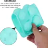 Molde para Pastel de Pollo de Pascua, Bandeja de Hielo de Silicona de Grado Alimenticio Resistente a Altas Temperaturas, Molde Fácil de Desmoldar para Gelatina de Huevo Roto, Pudín, Cubitos de Hielo