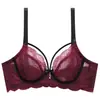 Sutiã Fino e Emagrecedor de Novo Estilo Que Faz Seios Grandes Parecerem Menores, Sexy e Puro, Sutiã de Renda Ultra Fino com Bojo Cheio