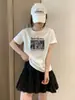 Loja Física Shisanxing de Guangzhou Fonte Camiseta de Algodão 220 Fios para Mulheres, Top de Manga Curta Direto da Fábrica, Fornecimento Exclusivo da Segunda Remessa de Verão