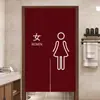 Cortina para Baño Comercial, Media Cortina para Baño de Escuela Hotel, Cortina Media Divisoria de Puerta sin Perforaciones para Baño