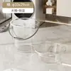 Balde d'água transparente, bacia, concha d'água, conjunto de balde e bacia de plástico, conjunto de três peças para banho de estudante de dormitório, uso doméstico, luxo leve