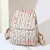 Nueva Mochila Escolar para Mujer Transfronteriza de Tela Oxford Mochila de Gran Capacidad Bolsa de Viaje Casual Mochila de Commuter con Estampado de Moda
