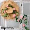 Trepadeiras de Peônia Simuladas para Arcos de Casamento, Decoração de Casamento em Hotel, Decoração de Parede, Plantas Enroladas em Trepadeiras e Decorações com Trepadeiras