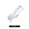 Cucharas pequeñas de cerámica para sopa caseras, cucharas para arroz, cucharas grandes para servir, cucharas de porcelana para restaurante, cucharas pequeñas de porcelana de hueso estilo japonés, utensilios comerciales creativos