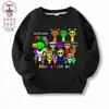 Caixa de Ritmo Sprunki Jogo Musical Periférico Roupas Crianças Moletom Algodão e Lã Casual Top 9