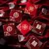 Bolsas de Envelope Vermelho para Casamentos, Itens Criativos para Bloqueio de Porta de Casamento, Caractere de Dupla Felicidade, Pequenas Bolsas de Dinheiro da Sorte, Novos Suprimentos de Casamento Modelo 2026