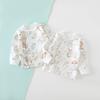 Pacote com 2 Blusas de Primavera e Outono para Bebê, Pijama Único, Roupa Íntima de Algodão para Proteção da Barriga, Camiseta Base, Roupa de Outono Sem Costura para Meninos e Meninas