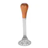 Prensa de barro creativa transfronteriza acero inoxidable 430 vertical mango de madera para el hogar cuchillo para mantequilla cuchillo para mantequilla cuchillo para queso juego