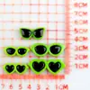 Accesorios Redondos de Resina para Manualidades para Tocados, Gafas, Fundas de Teléfono, Piezas de Resina en Forma de Corazón, Pegamento de Crema y Materiales para Zapatos Crocs
