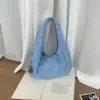 Bolso de mujer coreano, nuevo modelo verano 2026, bolso tote de nailon casual de color liso, bolso de mano y bandolera de nicho de moda