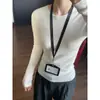 Camiseta base de punto suave y acogedora estilo coreano con cuello redondo para mujer, nuevo modelo de principios de otoño 2026, top de suéter de punto de manga larga ajustado