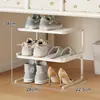Zapatero bajo cama, estante para zapatos, estante de capas, estante divisor de zapatero, solución de almacenamiento de zapatos, soporte de zapatos de doble capa bajo la cama para dormitorio