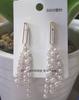 Elegante Rosto Skinny Cristal Envoltório Brincos Simples Pequeno Fresco Longo Uva Corda Nicho Borla Prata Pin Brincos