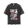 Semillas de comida de Tokio ghouls Ropa de investigación Madera Dorada estudiante de anime camiseta de manga corta hombres y mujeres impresa desgastada ropa de verano t