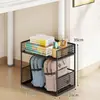 Estante sob a mesa, pequena estante ao lado da mesa, móvel com rodas, carrinho lateral para mesa de escritório, armário de armazenamento de livros