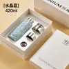 Nuevo juego de regalo de taza termo de titanio puro de doble capa de alta gama, magnético, para separar el té, para la salud