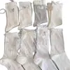 Calcetines JK Estilo Nuevo con Lazo para Mujer, de Media Pantorrilla, Encaje Fino de Verano, Calcetines Blancos Holgados Dulces para Niñas