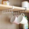 Estante de Almacenamiento para Espátula y Cuchara de Cocina sin Taladro Gancho de Almacenamiento Estante de Pared para Colgar en Gabinete Colgador de Tazas para Colgar en Armario