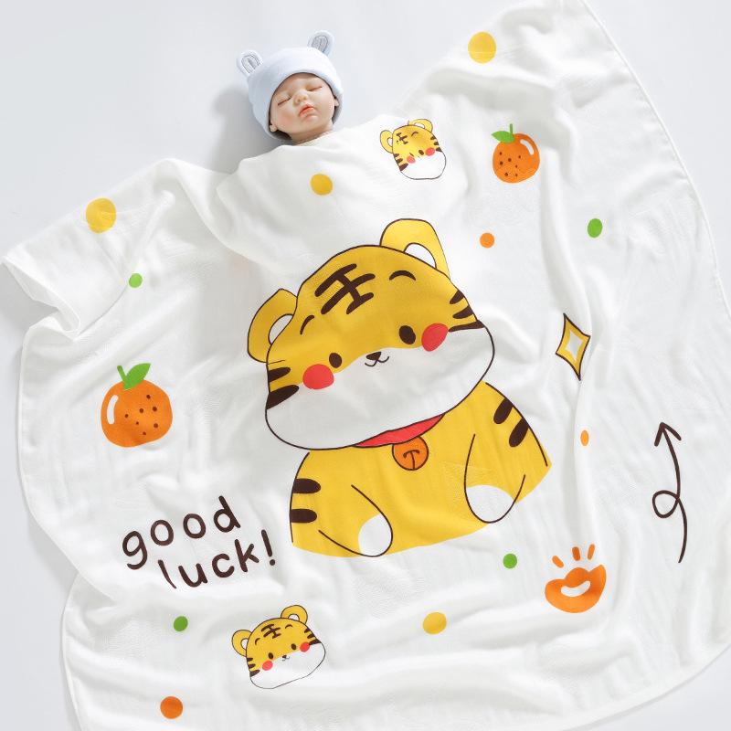 竹纤维盖毯 -可爱小老虎-cib