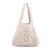 Bolsa Tecida Estilo Ins para Mulheres 2022 Verão Nova Bolsa de Mão Estilo Coreano Estilo Estrangeiro Textura Vazada Bolsa de Ombro Versátil
