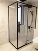 Hangzhou Cabina de Ducha Personalizada Separación Húmeda y Seca Puerta Corredera de Vidrio Acero Inoxidable Celebridad de Internet Minimalista Baño de Cuerpo Entero Integrado