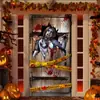 Amazon Transfronterizo Banner de Halloween Fondo Decoración Cubierta de Puerta Cubierta de Puerta Calavera de Terror Decoración Accesorios Decoración de Fiesta